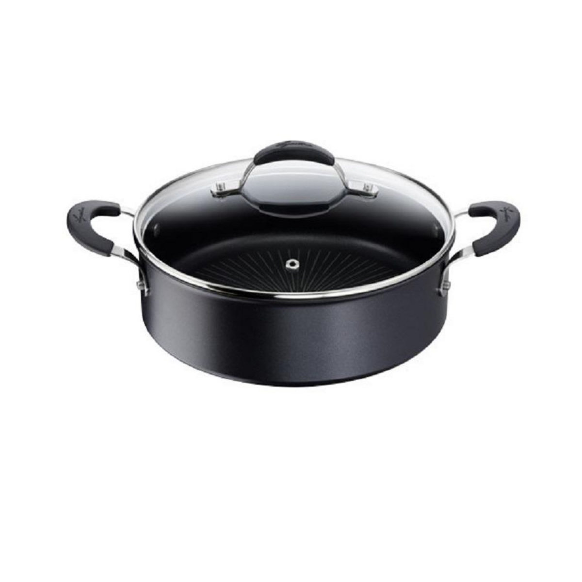 Lagostina Sauteuse anti-adhésive + couvercle 26cm noir - 012165031826