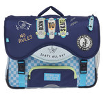 AUCHAN Cartable 41 cm bleu SKATE