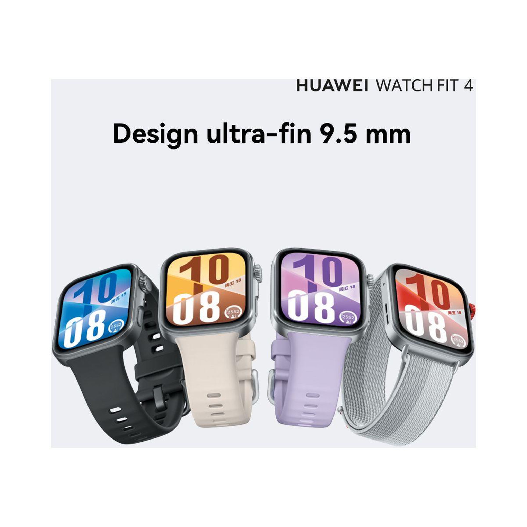 Voir la diapositive 3 : HUAWEI Montre connectée watch fit 4 blanc
