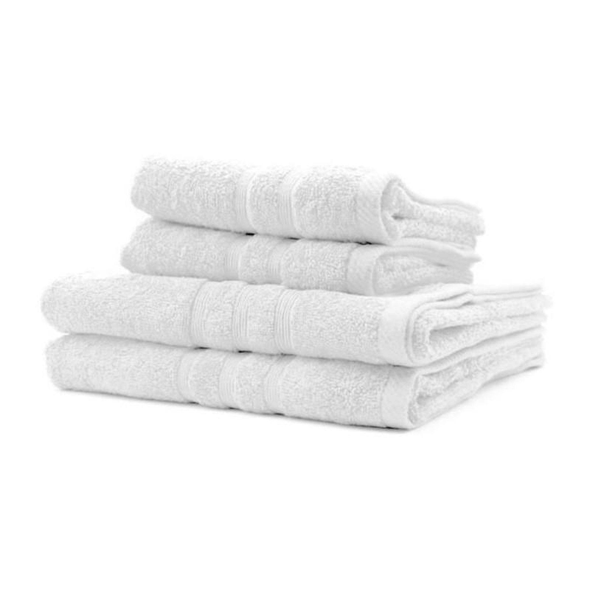 Today 2 Serviettes de bain TODAY 50x90 + 2 Draps de bain 70x130 cm 100% Coton - Craie