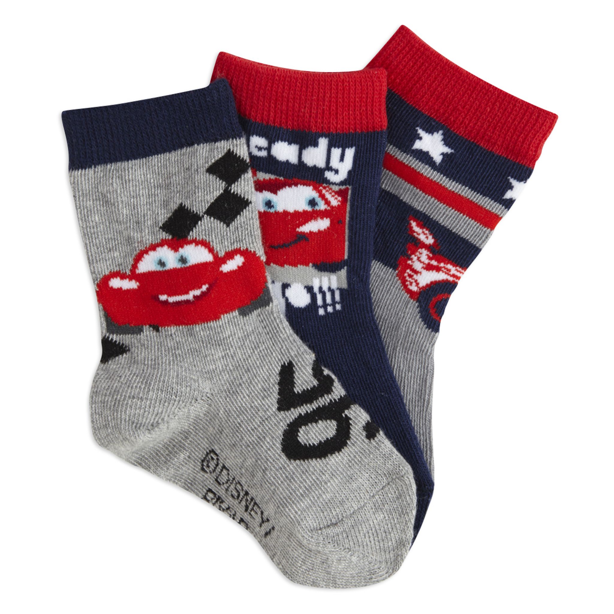 CARS Lot De 3 Paires De Chaussettes