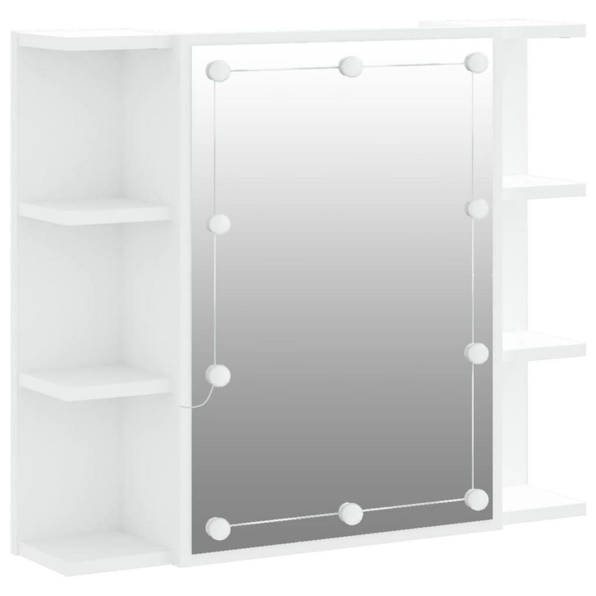 VIDAXL Armoire a miroir avec LED Blanc 70x16,5x60 cm