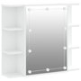 Voir la diapositive 2 : VIDAXL Armoire a miroir avec LED Blanc 70x16,5x60 cm