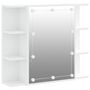 Voir la diapositive 2 : VIDAXL Armoire a miroir avec LED Blanc 70x16,5x60 cm