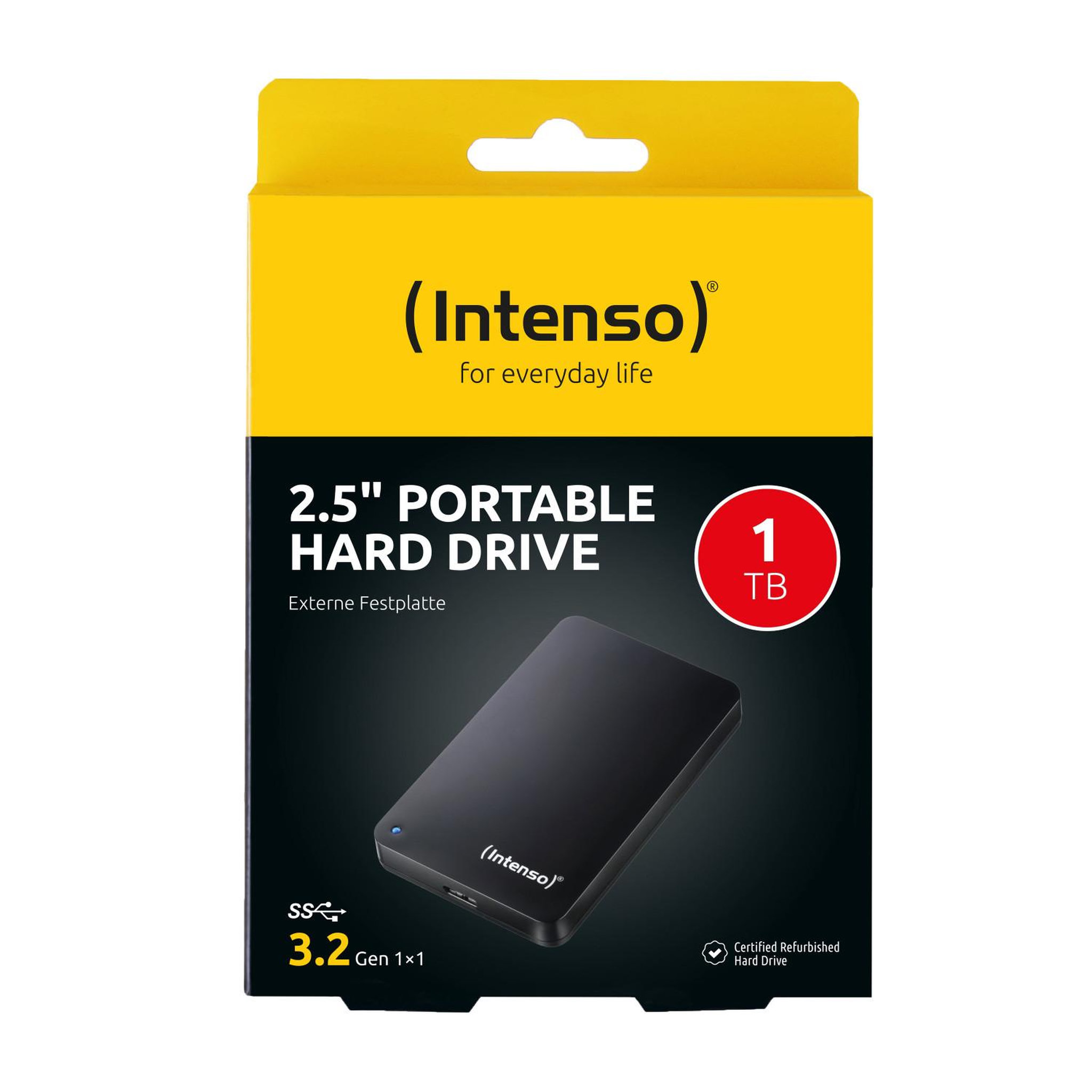 Voir la diapositive 3 : Intenso Intenso 6021660 disque dur externe 1 to 5400 tr/min 2.5  usb type-a 3.2 gen 1 (3.1 gen 1) noir
