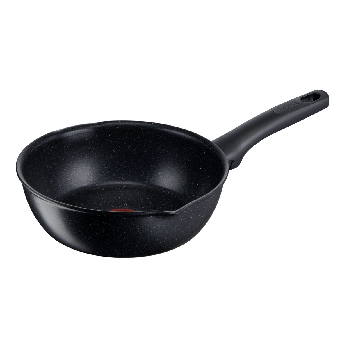 TEFAL Poêle profonde 22cm avec bec verseur BLACK STONE