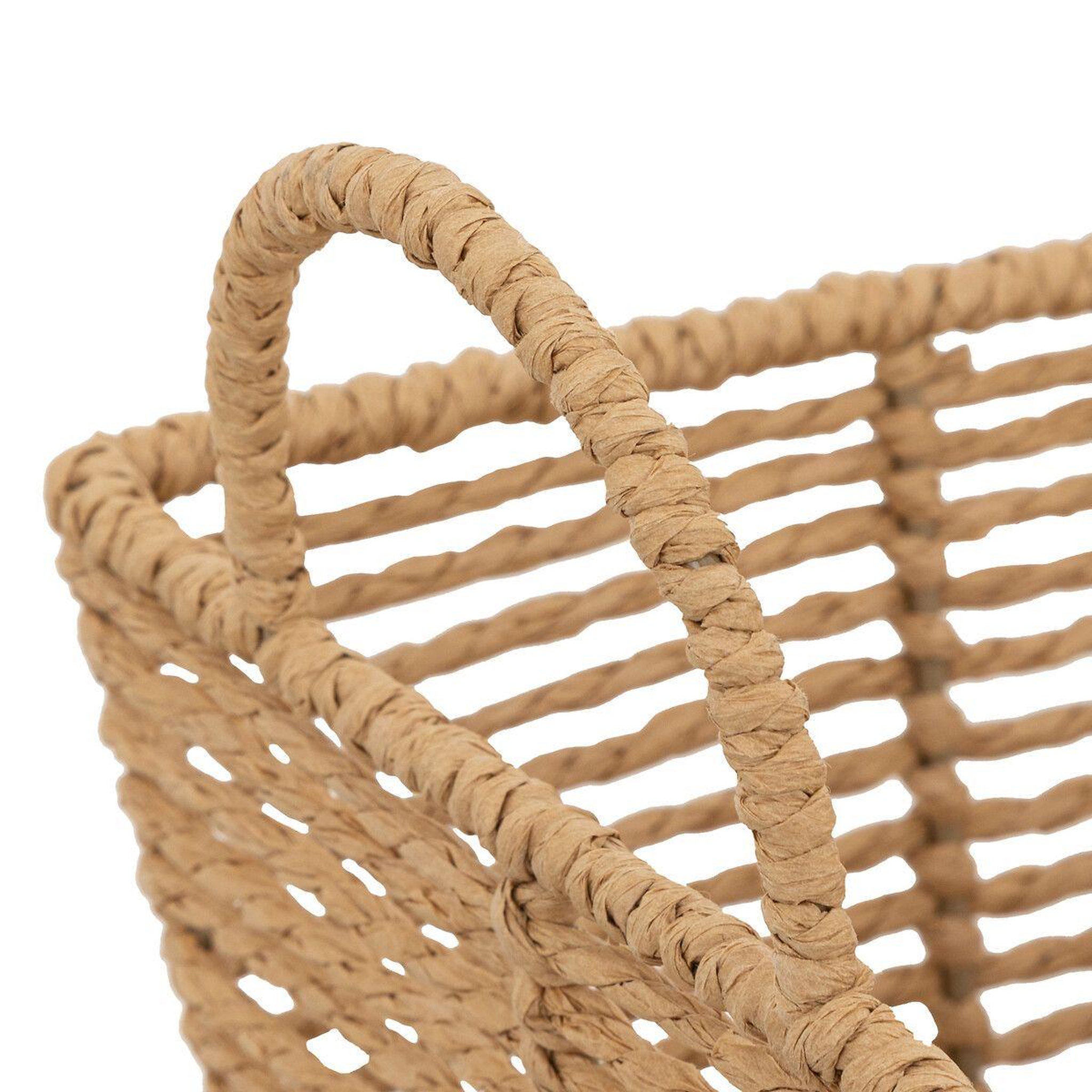 Voir la diapositive 3 : ATMOSPHERA Lot de 2 Paniers de rangement  Eugène  35cm Naturel