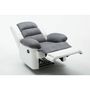 Voir la diapositive 4 : Habitat et Jardin Fauteuil relax  Buckingham  - 85 x 93 x 100 cm - Blanc / Gris clair