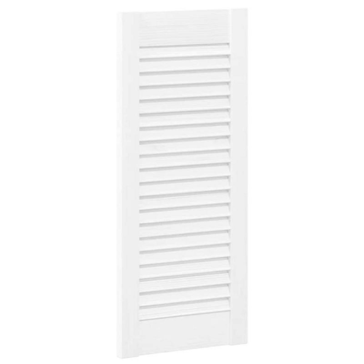 VIDAXL Porte d armoire à persiennes blanc 69x29,5 cm