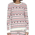 Only Pull de Noël Blanc/Rose Femme Only Xmas Present. Coloris disponibles : Beige