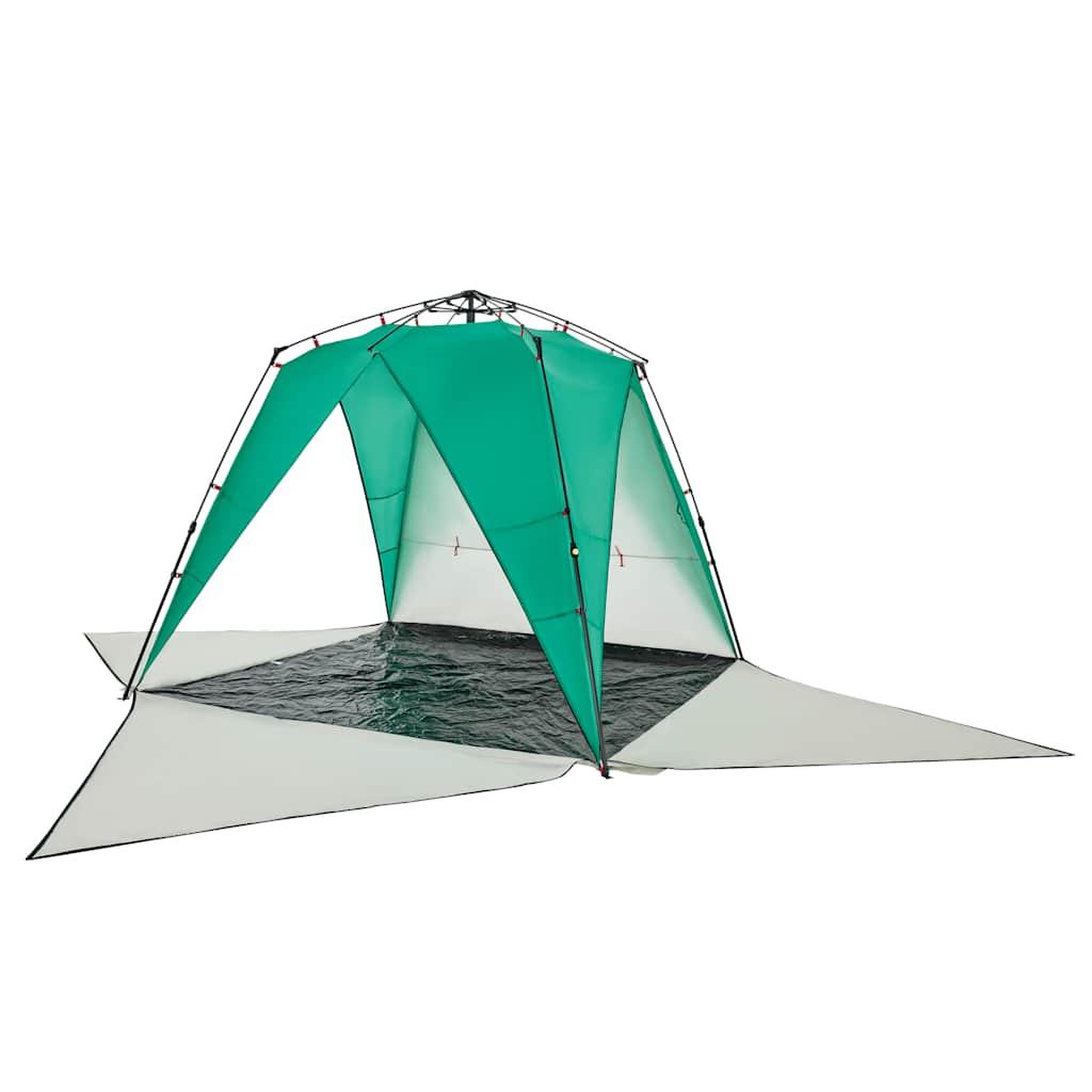 Voir la diapositive 5 : VIDAXL Tente de plage 4 personnes liberation rapide impermeable