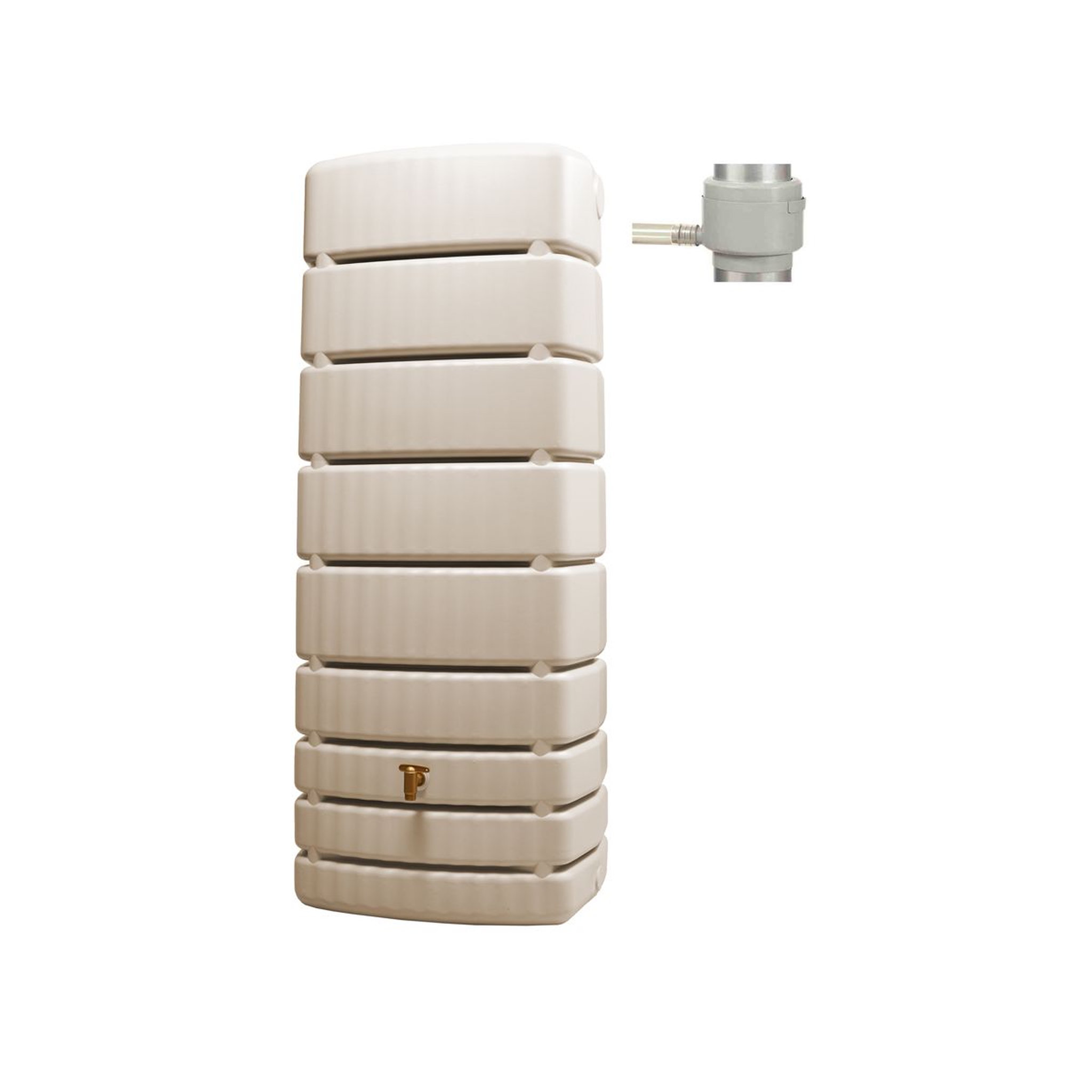 Voir la diapositive 4 : GARANTIA Récupérateur d'eau mural Beige - 500L - SLIM