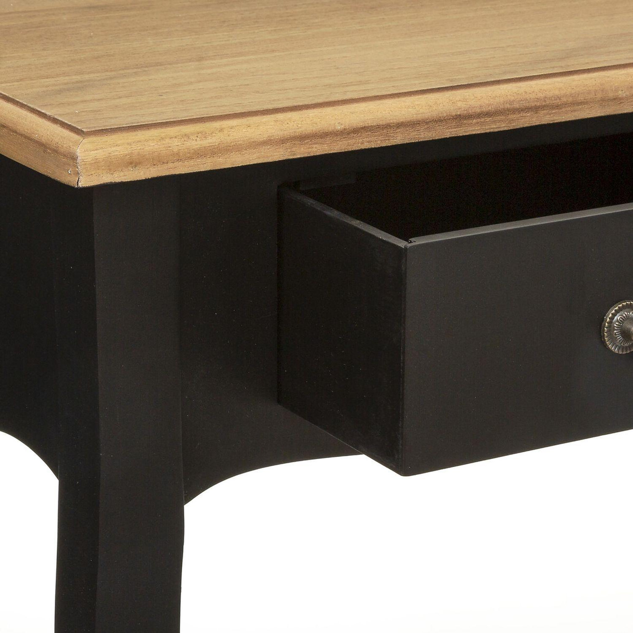 Voir la diapositive 3 : ATMOSPHERA Console chrysa - 2 tiroirs - noir et bois