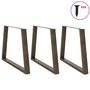 Voir la diapositive 3 : VIDAXL Pieds de table a manger forme de V 3 pcs 100x(72-73,3) cm acier