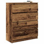 Voir la diapositive 4 : VIDAXL Buffet vieux bois 80x35x99 cm bois d'ingenierie