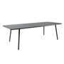 Voir la diapositive 1 : CONCEPT USINE Table de jardin 10-12 places 234cm gris foncé BERGAME
