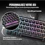 Voir la diapositive 5 : Corsair Clavier gamer K65 RGB MINI CHERRY MX Red Noir
