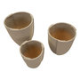 Voir la diapositive 3 : Paris Prix Lot de 3 Cache-Pots  Peru  50cm Gris