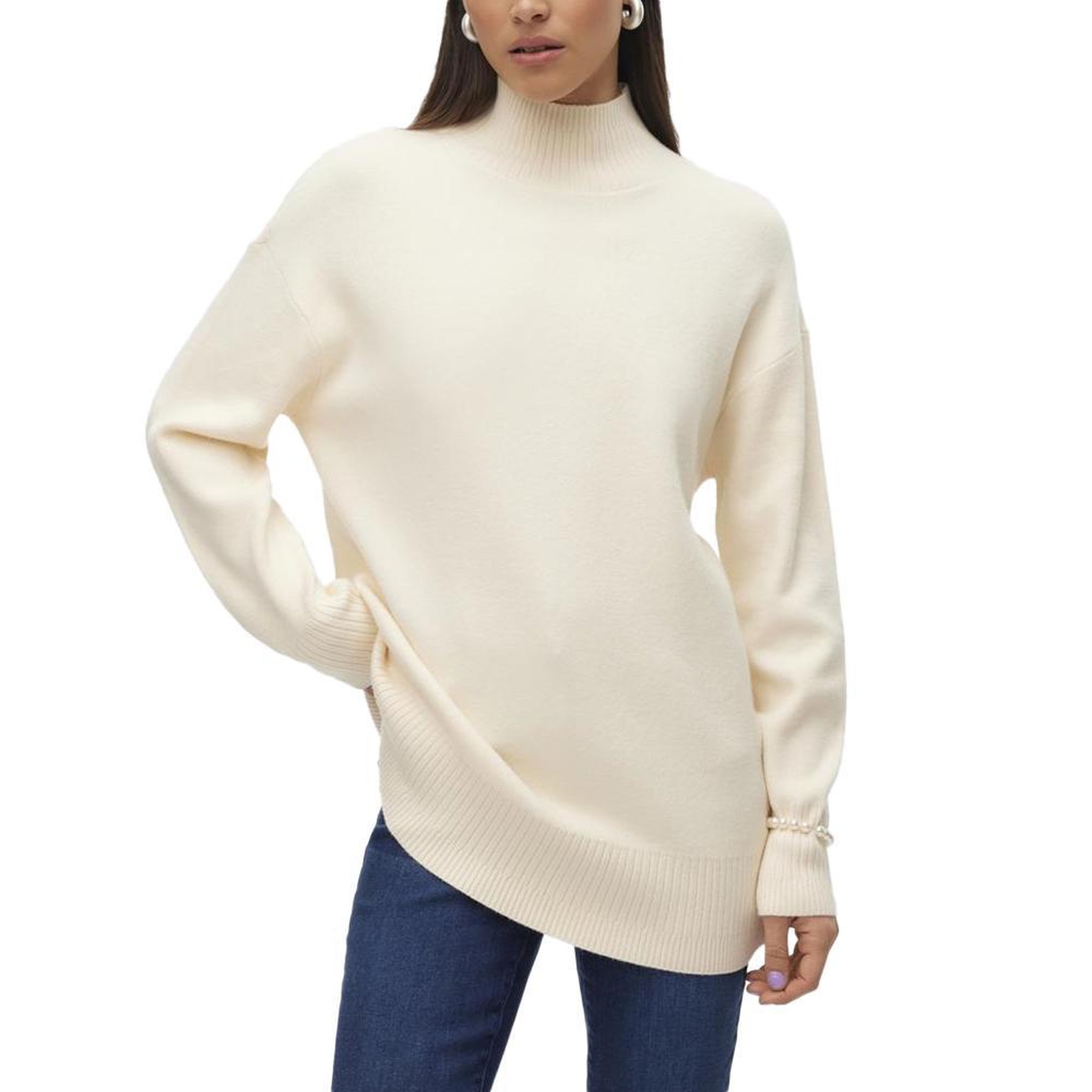 Voir la diapositive 1 : Vero Moda Pull Ecru Femme Vero Moda Gold