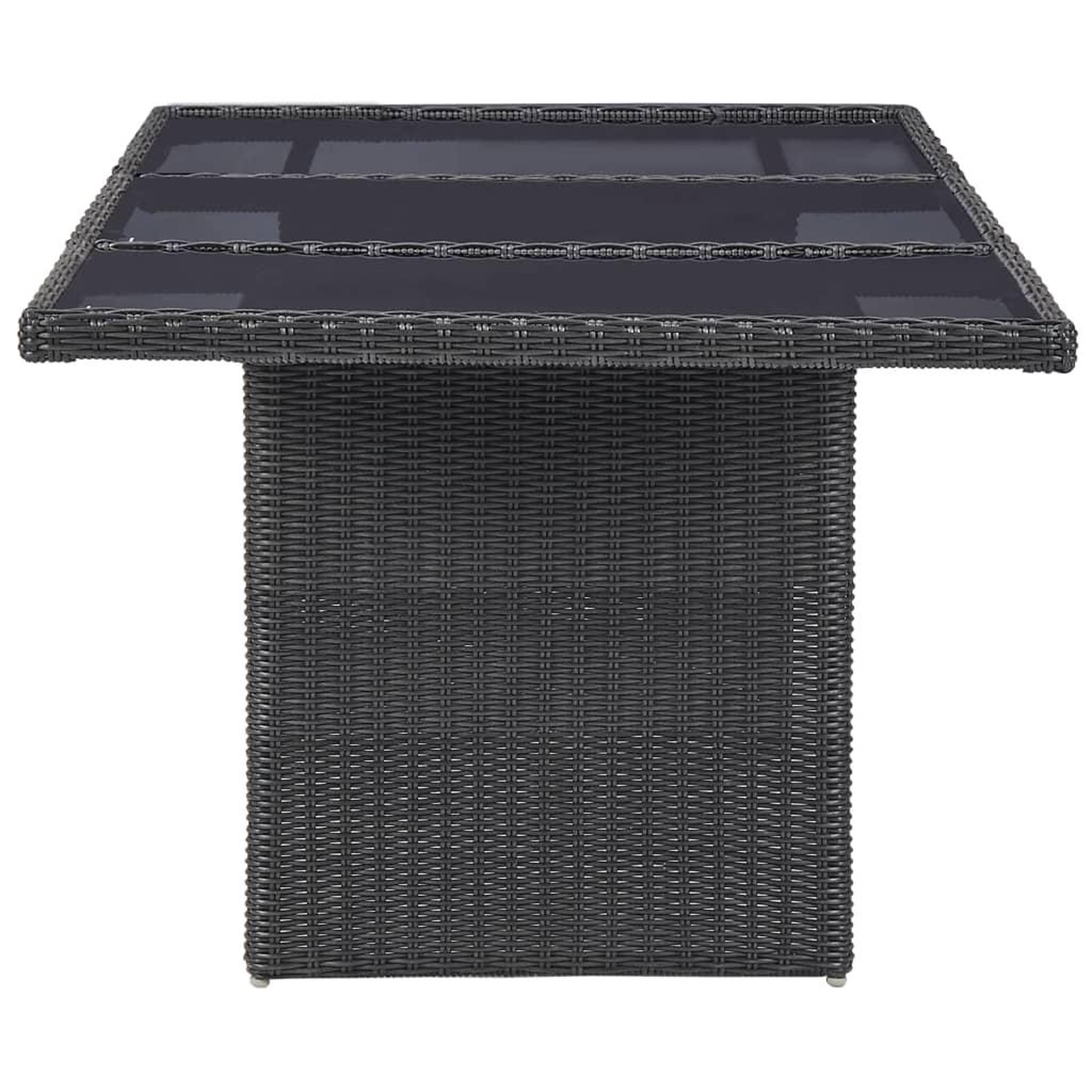 Voir la diapositive 2 : VIDAXL Ensemble a manger d'exterieur 7 pcs Resine tressee Noir