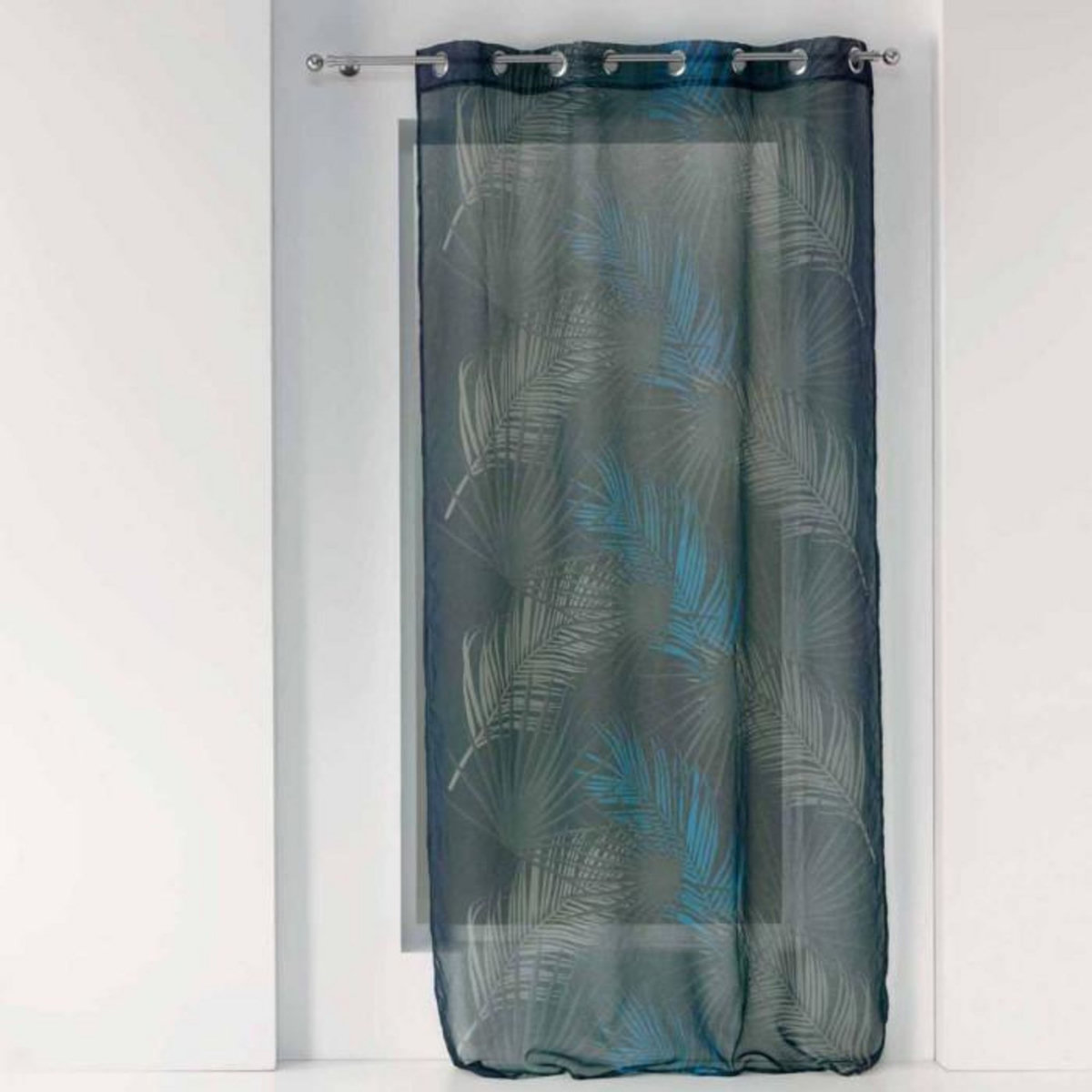 Paris Prix Rideau Voilage à Oeillets  Malyssa  140x240cm Gris