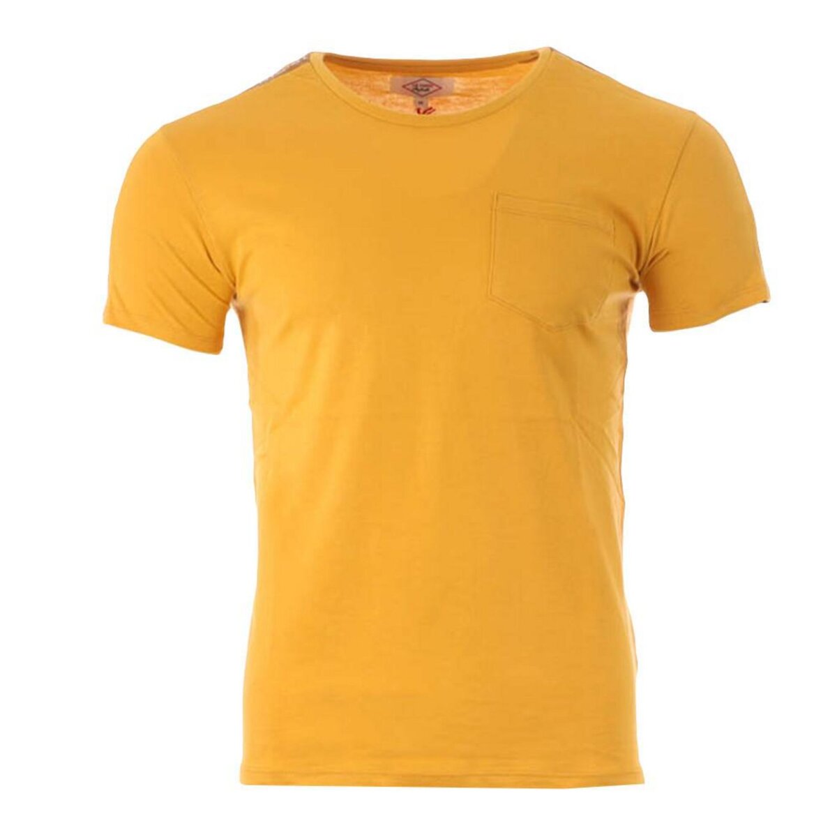 T shirt Jaune Homme Lee Cooper Ompo pas cher Auchan.fr