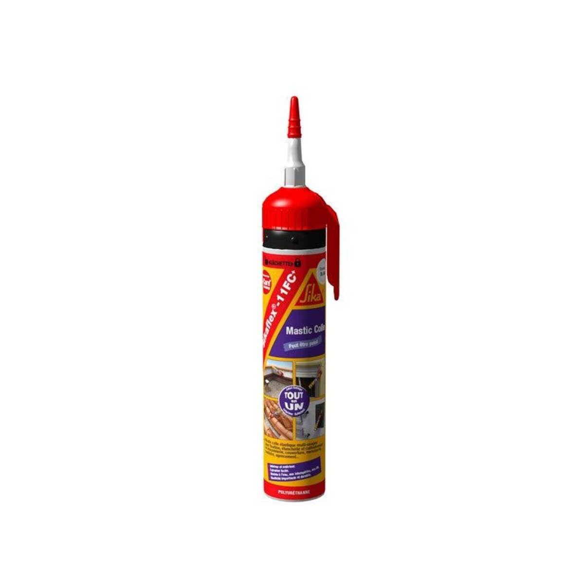 Sika Mastic SIKA Sikaflex 11fc+ gachette 260 g coloris blanc 400 ml blanc