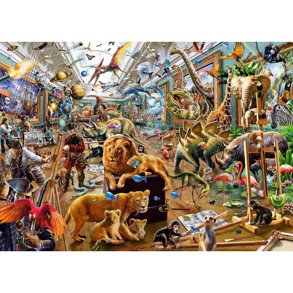 Puzzle Visite au musée - 50 pièces