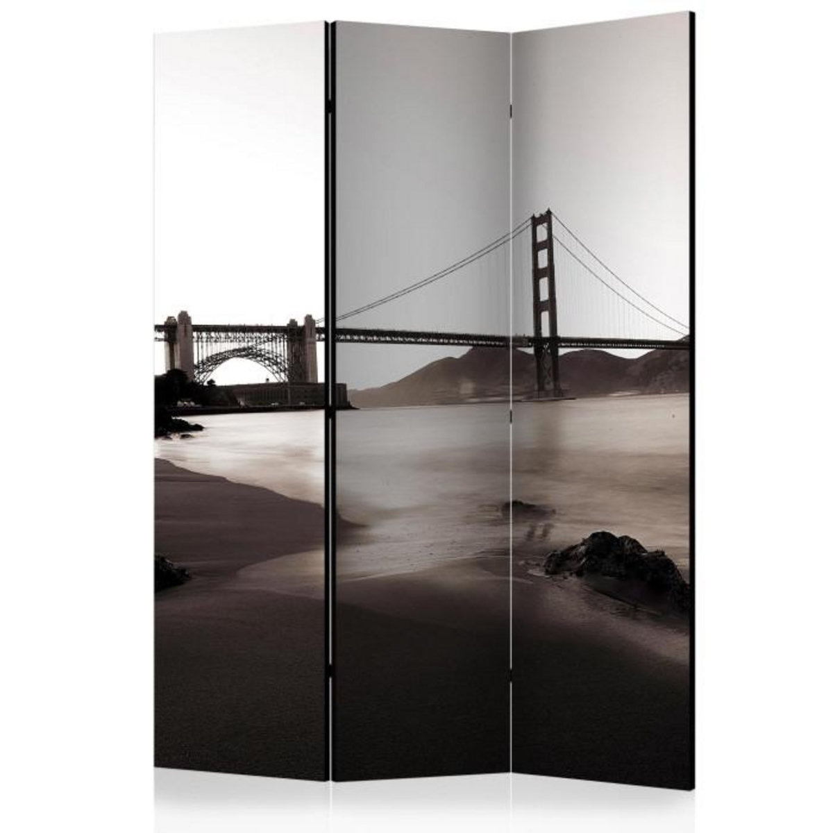 Paris Prix Paravent 3 Volets  San Francisco : Golden Gate Bridge  135x172cm