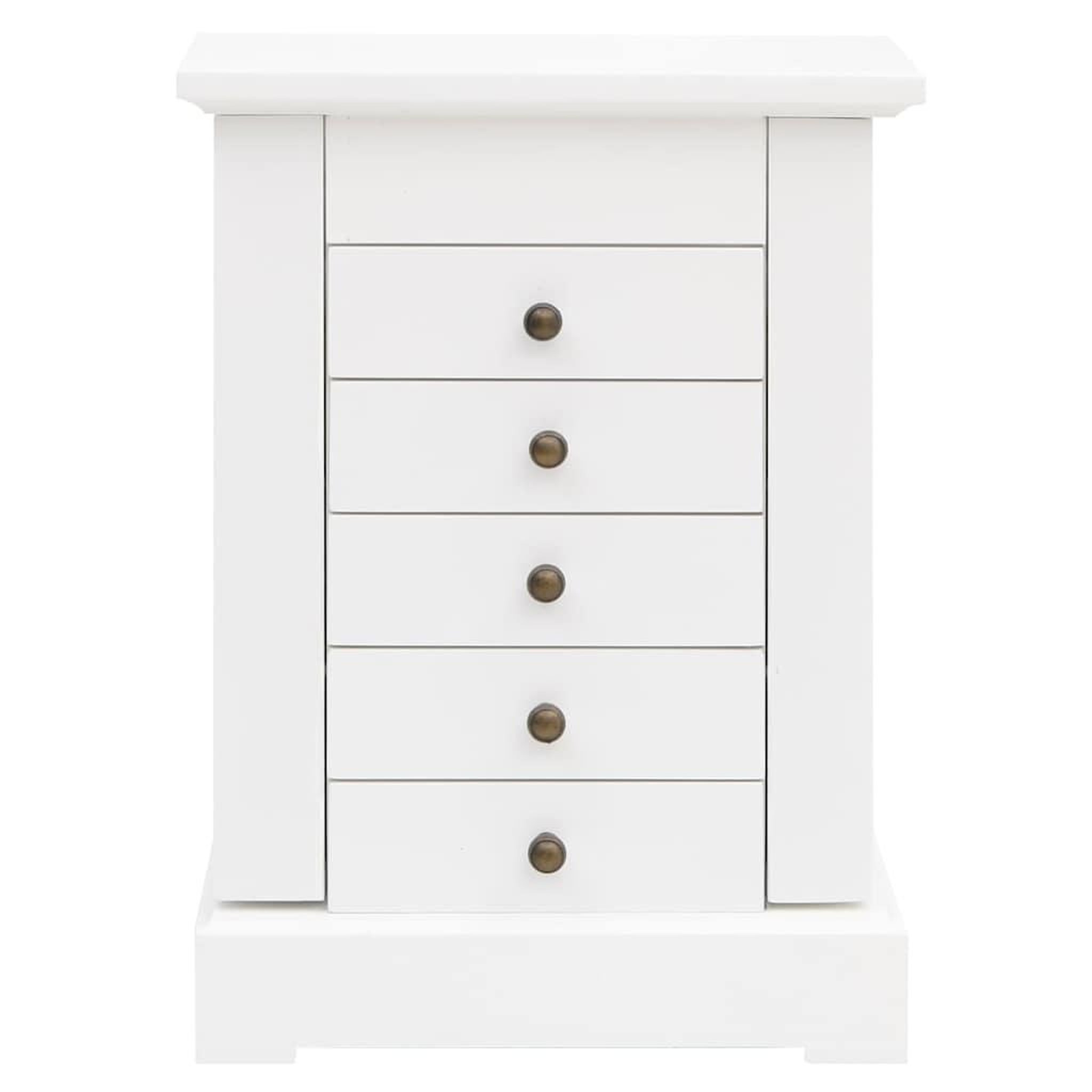 Voir la diapositive 3 : VIDAXL Boîte a bijoux avec miroir MDF 25 x 13,5 x 34 cm
