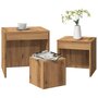 Voir la diapositive 1 : VIDAXL Tables gigognes 3 pcs chene artisanal bois d'ingenierie