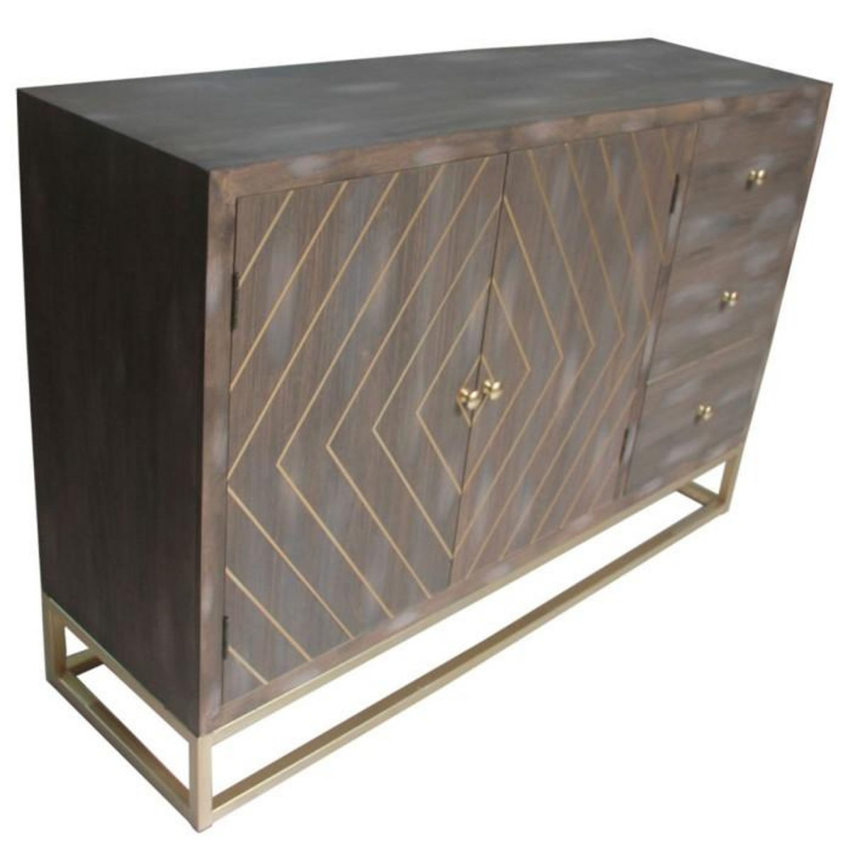 Paris Prix Buffet 2 Portes & 3 Tiroirs  Nialip  120cm Naturel