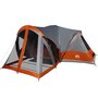 Voir la diapositive 4 : VIDAXL Tente familiale tipi 8 personnes gris et orange impermeable