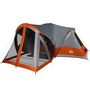 Voir la diapositive 4 : VIDAXL Tente familiale tipi 8 personnes gris et orange impermeable