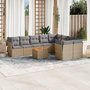 Voir la diapositive 1 : VIDAXL Salon de jardin et coussins 10 pcs melange beige resine tressee