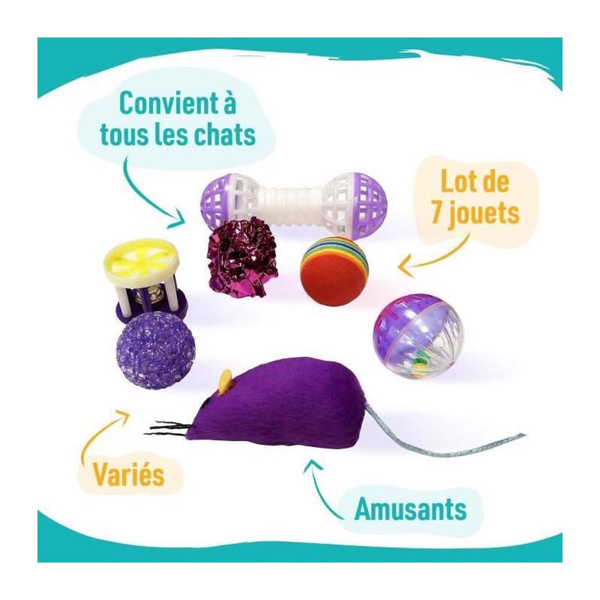 Voir la diapositive 2 : AIME 7 jouets pour Chat - AIMÉ