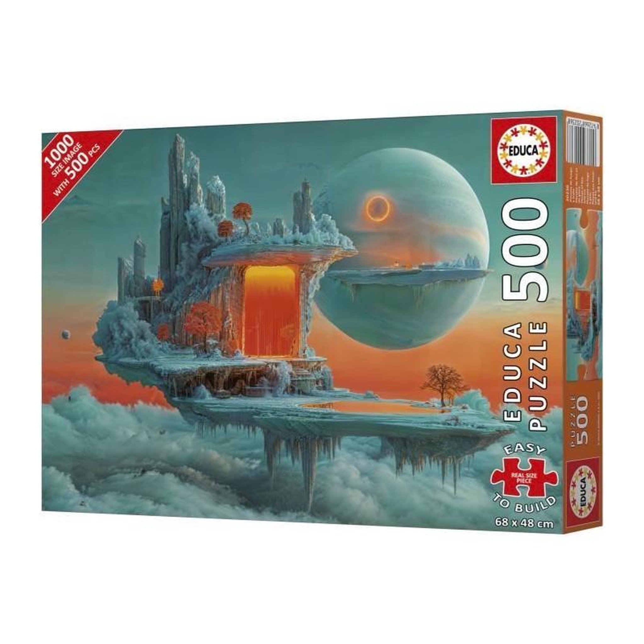 Voir la diapositive 3 : EDUCA Puzzle 500 pièces – Planète de Feu et de Glace – Univers fantastique – 68 x 48 cm – Dès 10 ans – Educa