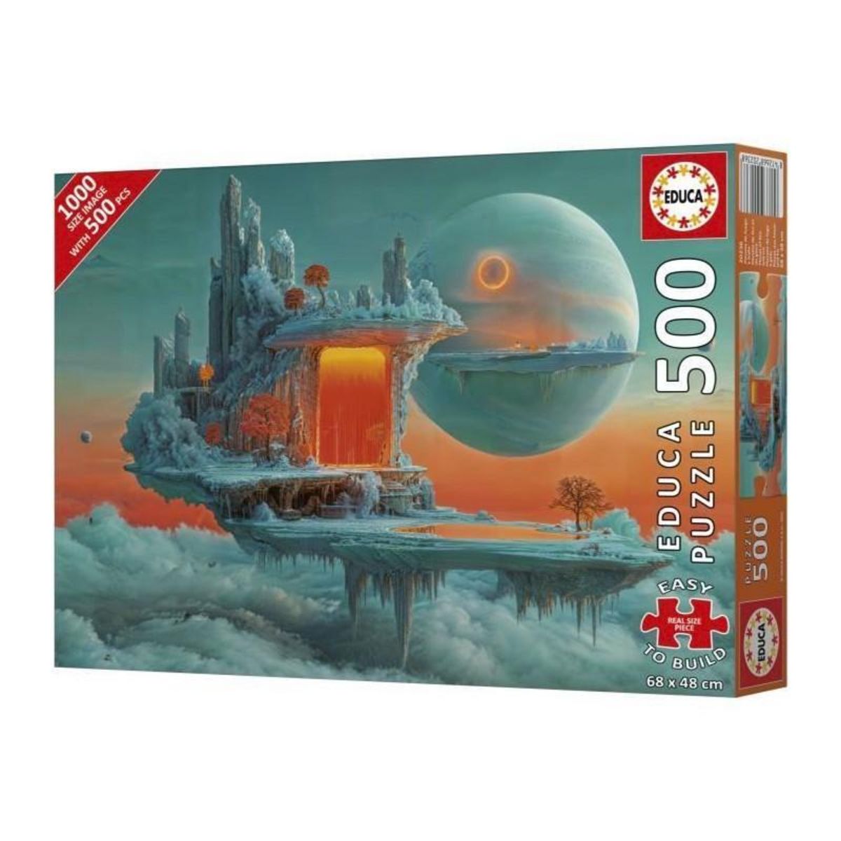 EDUCA Puzzle - EDUCA - Planete de Feu et de Glace - 500 pieces - 68x48 cm - a partir de 10 ans