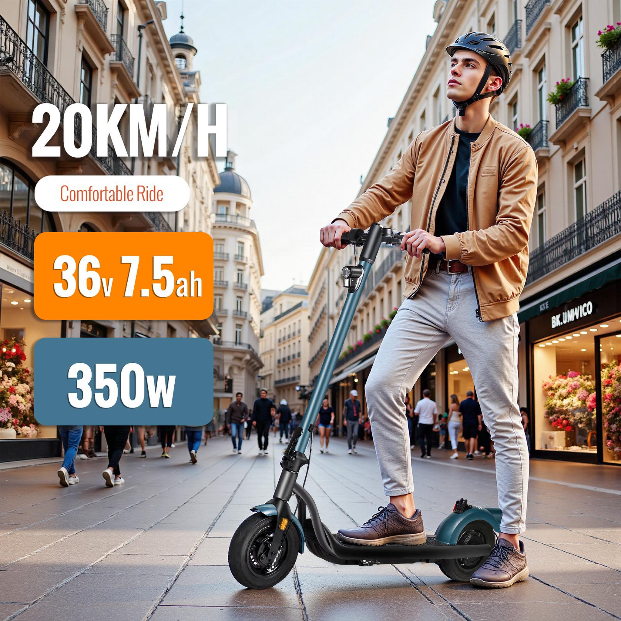 Voir la diapositive 2 : SUNNIGOO Trottinette électrique sunnigoo n5, batterie 36 v 7,5 ah, 20 km/h, noire