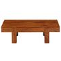 Voir la diapositive 3 : VIDAXL Table basse Bois d'acacia solide avec finition miel 100x50x30cm