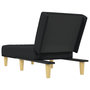 Voir la diapositive 5 : VIDAXL Chaise longue noir tissu