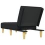 Voir la diapositive 5 : VIDAXL Chaise longue noir tissu