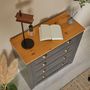 Voir la diapositive 5 : IDIMEX Commode BOLTON avec 4 tiroirs, en pin massif