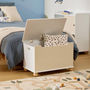 Voir la diapositive 4 : Atmosphera Kids Coffre à Jouets Enfant  Bouli  60cm Beige