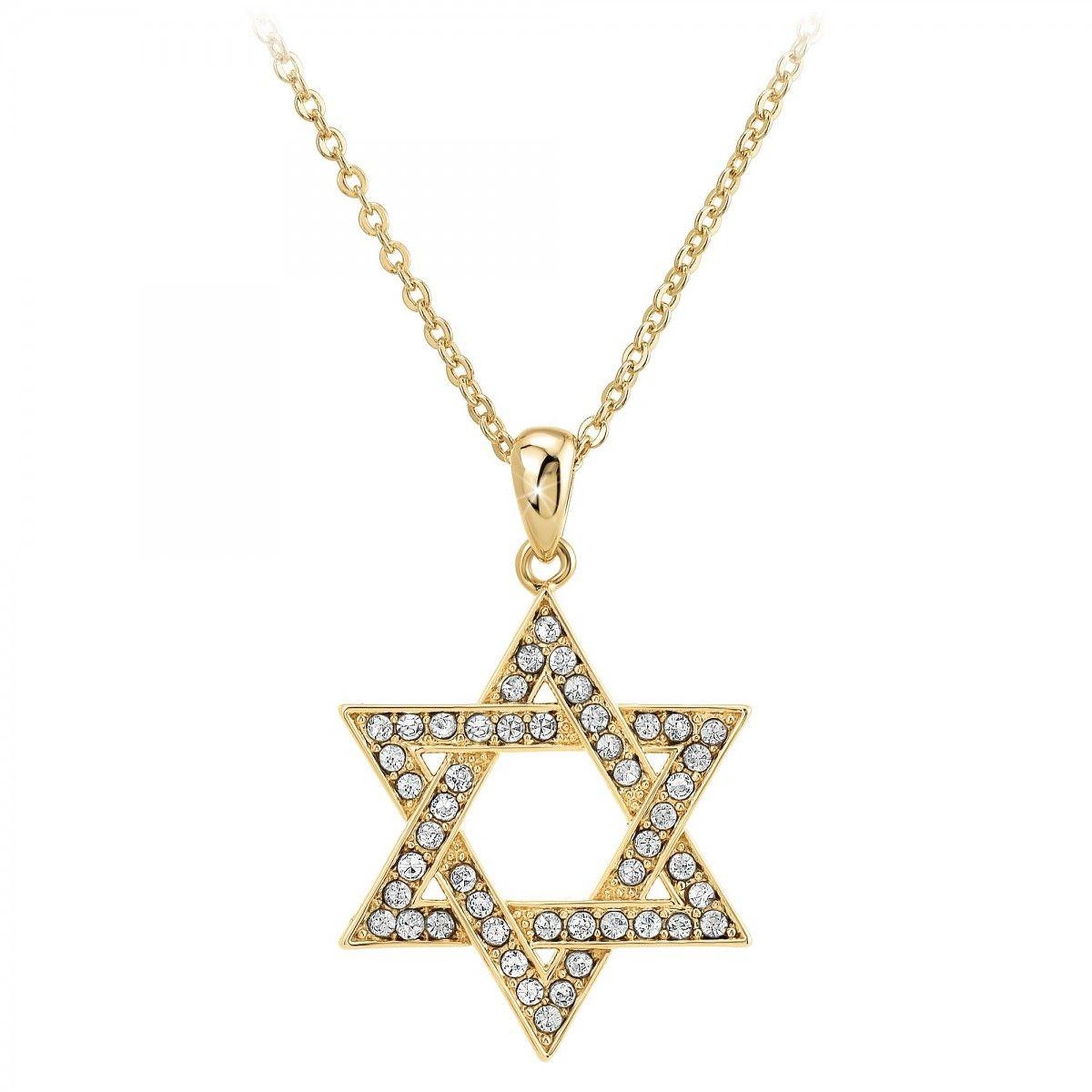 SC BOHEME Collier étoile de David par SC Bohème orné de Zirconium