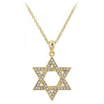 SC BOHEME Collier étoile de David par SC Bohème orné de Zirconium