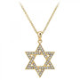 Voir la diapositive 1 : SC BOHEME Collier étoile de David par SC Bohème orné de Zirconium