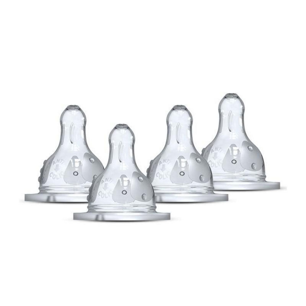 DODIE Lot de 4 tétines rondes DODIE Initiation - Débit 1