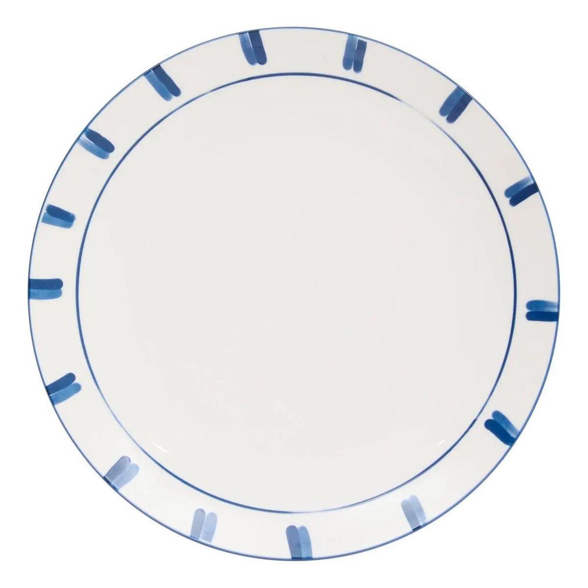 SECRET DE GOURMET Lot de 6 assiettes plates  océania  27cm bleu