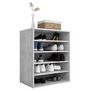 Voir la diapositive 4 : VIDAXL Armoire à chaussures Gris béton 60x35x70 cm Bois d'ingénierie